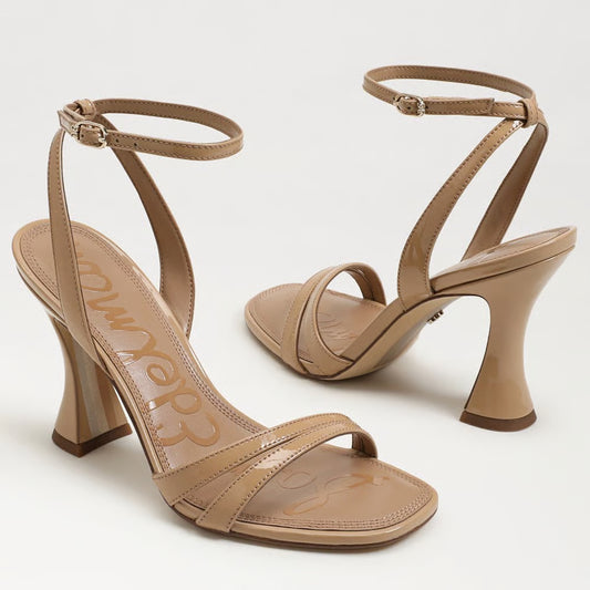 Junie Strappy Sandal - Tan Patent Leather