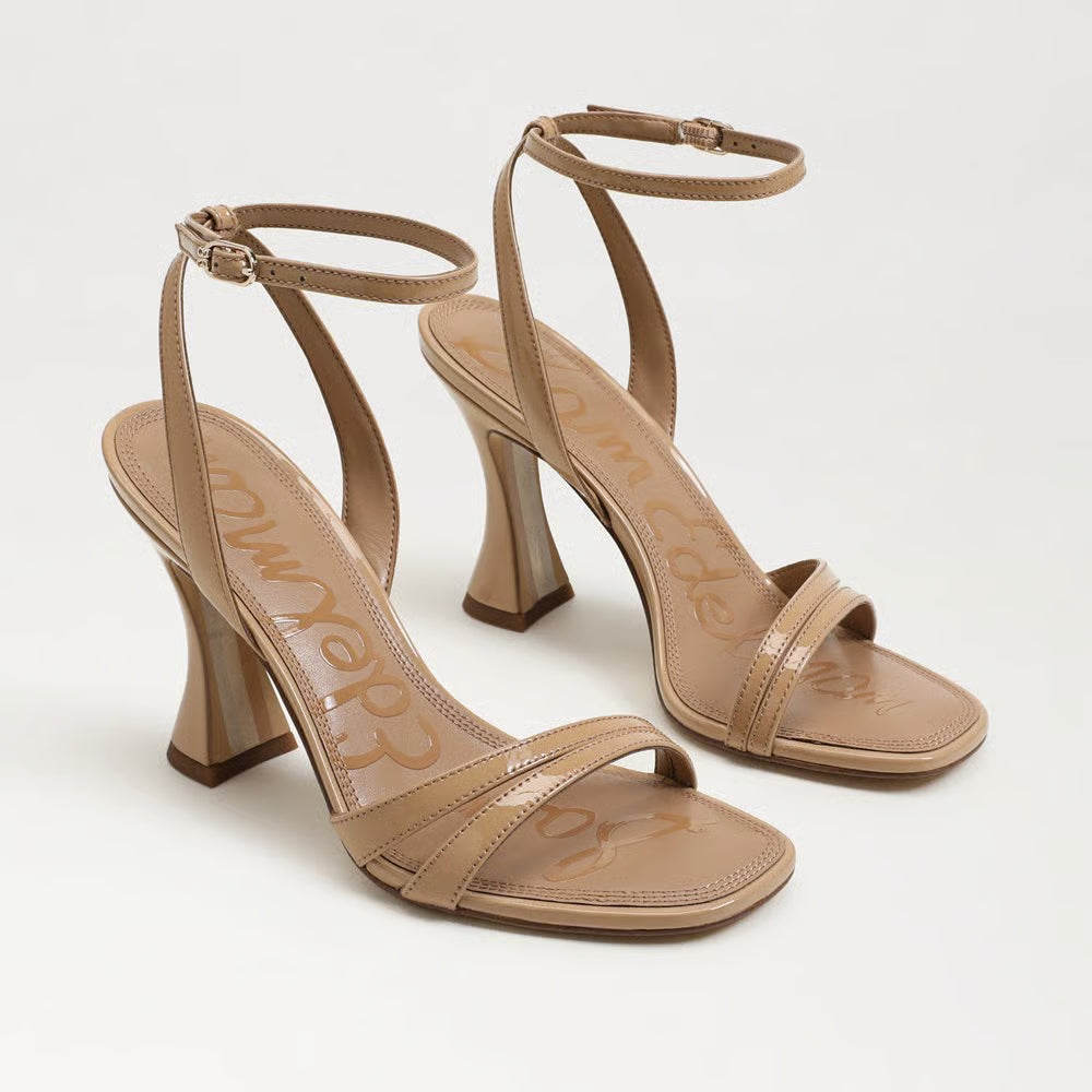 Junie Strappy Sandal - Tan Patent Leather