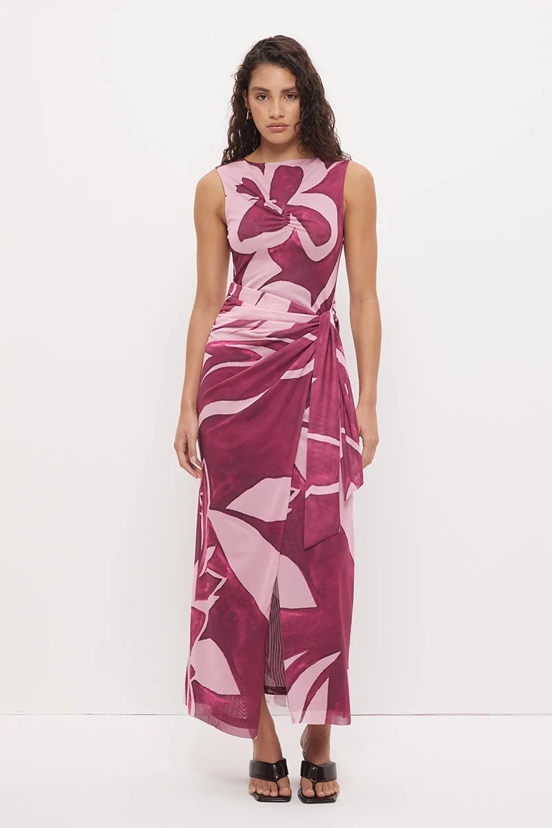 Peta Sleeveless Maxi Dress - Floral
