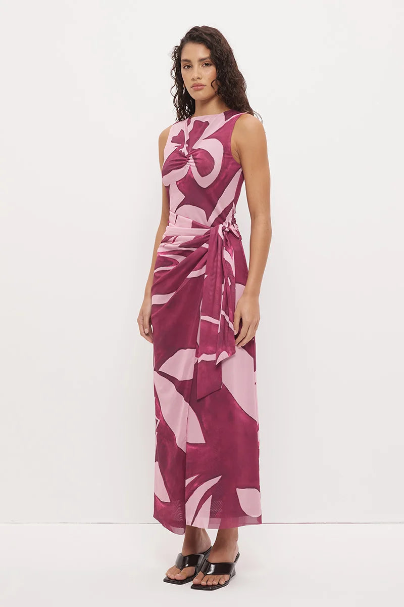 Peta Sleeveless Maxi Dress - Floral