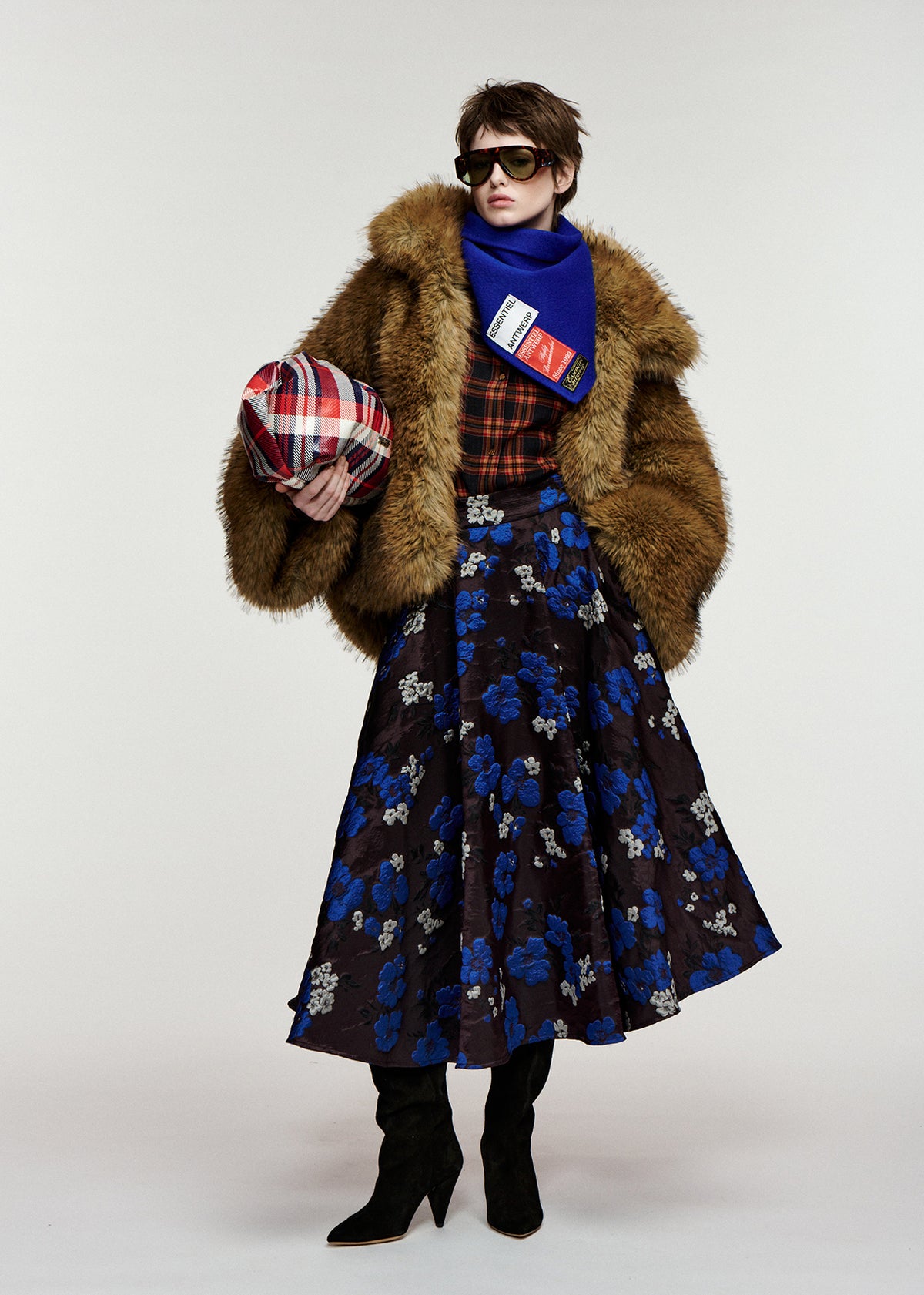 KATHYANNE CIRCLE MIDI-SKIRT