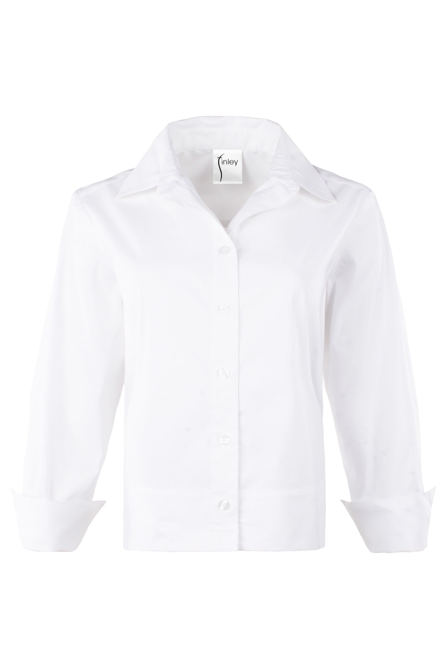 EUGENIE BOW BACK SHIRT SOLID SILKY POPLIN