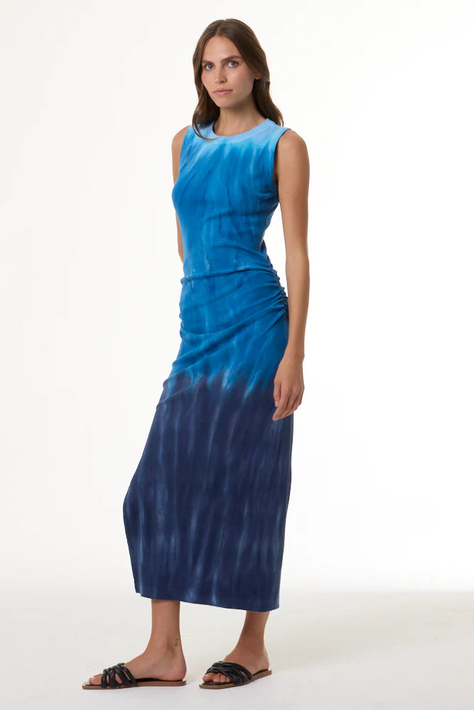 Tamara Dress - Blue Brushed Ombre