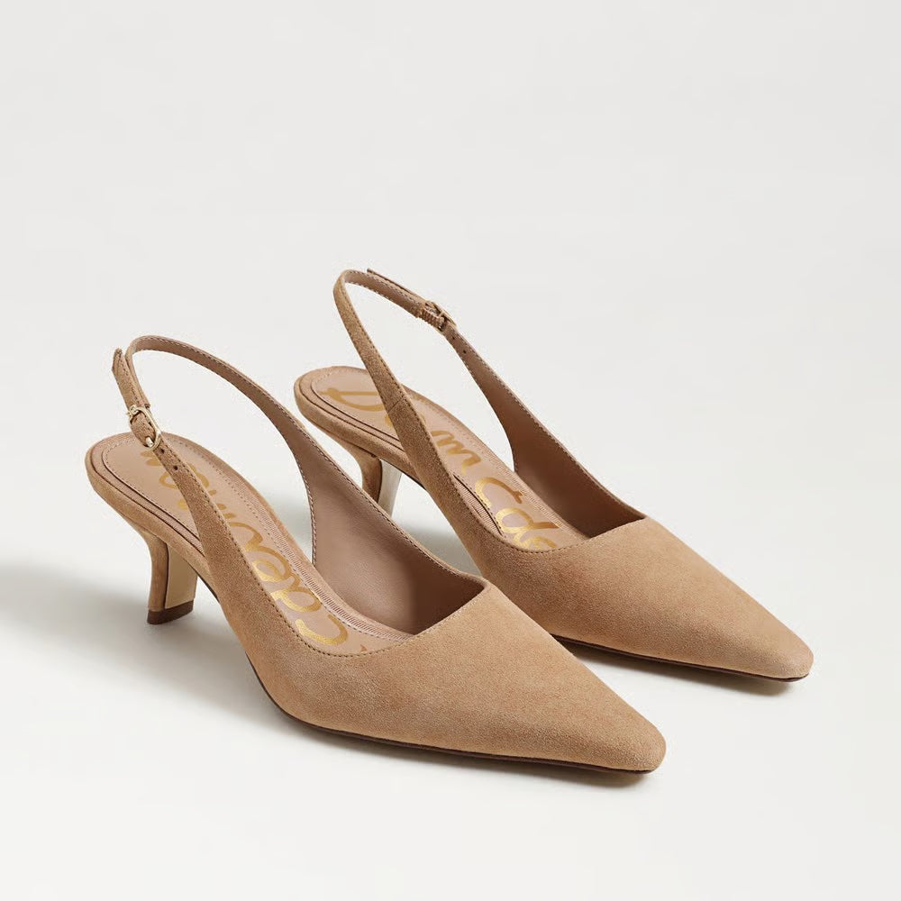 Bianka Slingback Pump - Tan Suede