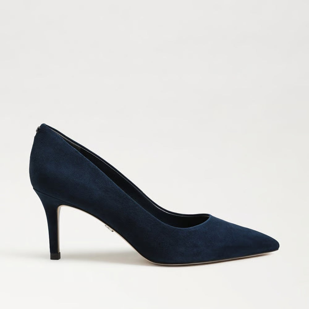Vienna Pointed Toe Pump - Navy Suede