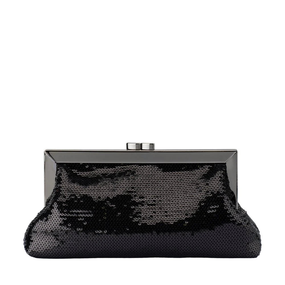 Black Sequin Clutch