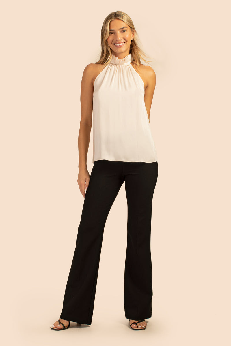 Luxe Drape, this long pant in black